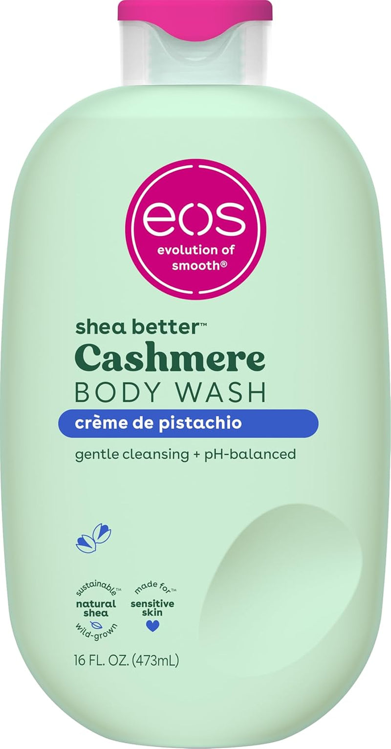 Body Wash, Vanilla, Moisturizing Creamy Gel Formula with Shea Butter, Glycerin, Vitamin E, Ph Balanced, Sensitive Skin, Vegan, 16 Fl Oz