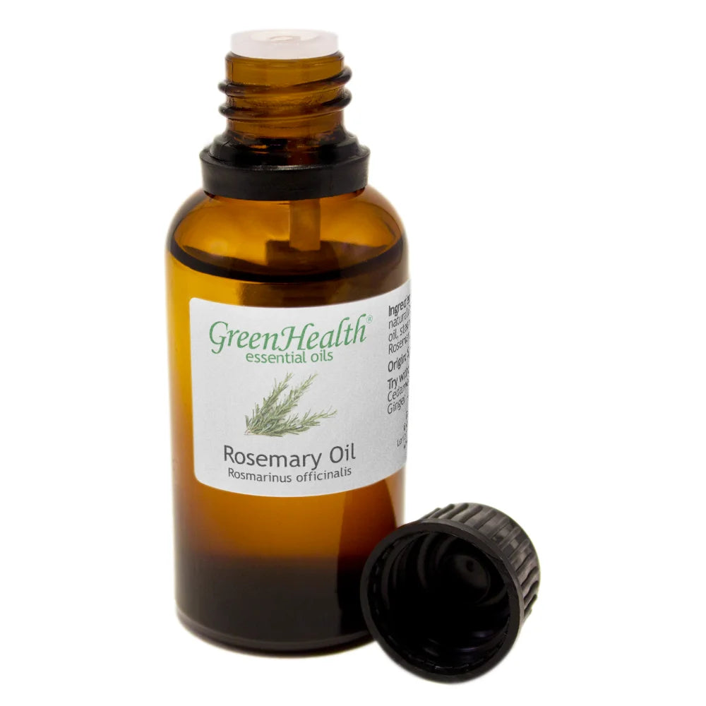Rosemary Essential Oil - 1 Fl Oz (30 Ml) Glass Bottle W/ Euro Dropper - 100% Pure Essential Oil by