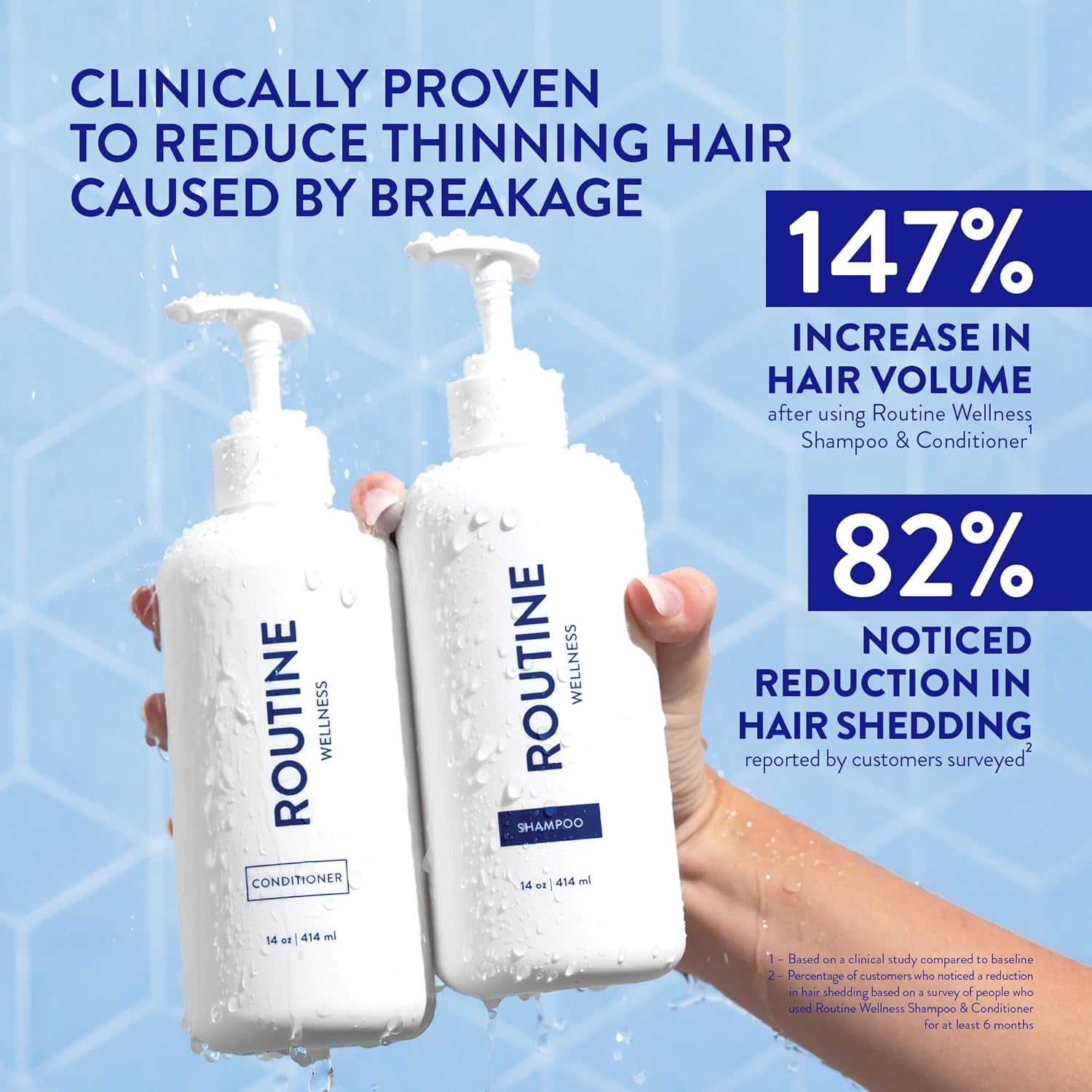 Anti-Thinning Shampoo and Conditioner Set for Thinning Hair - Biotin DHT Blocker Women & Men - Color Safe Shampoo for Hair Loss & Healthier Hair - Coconut & Vanilla (Pack of 2)