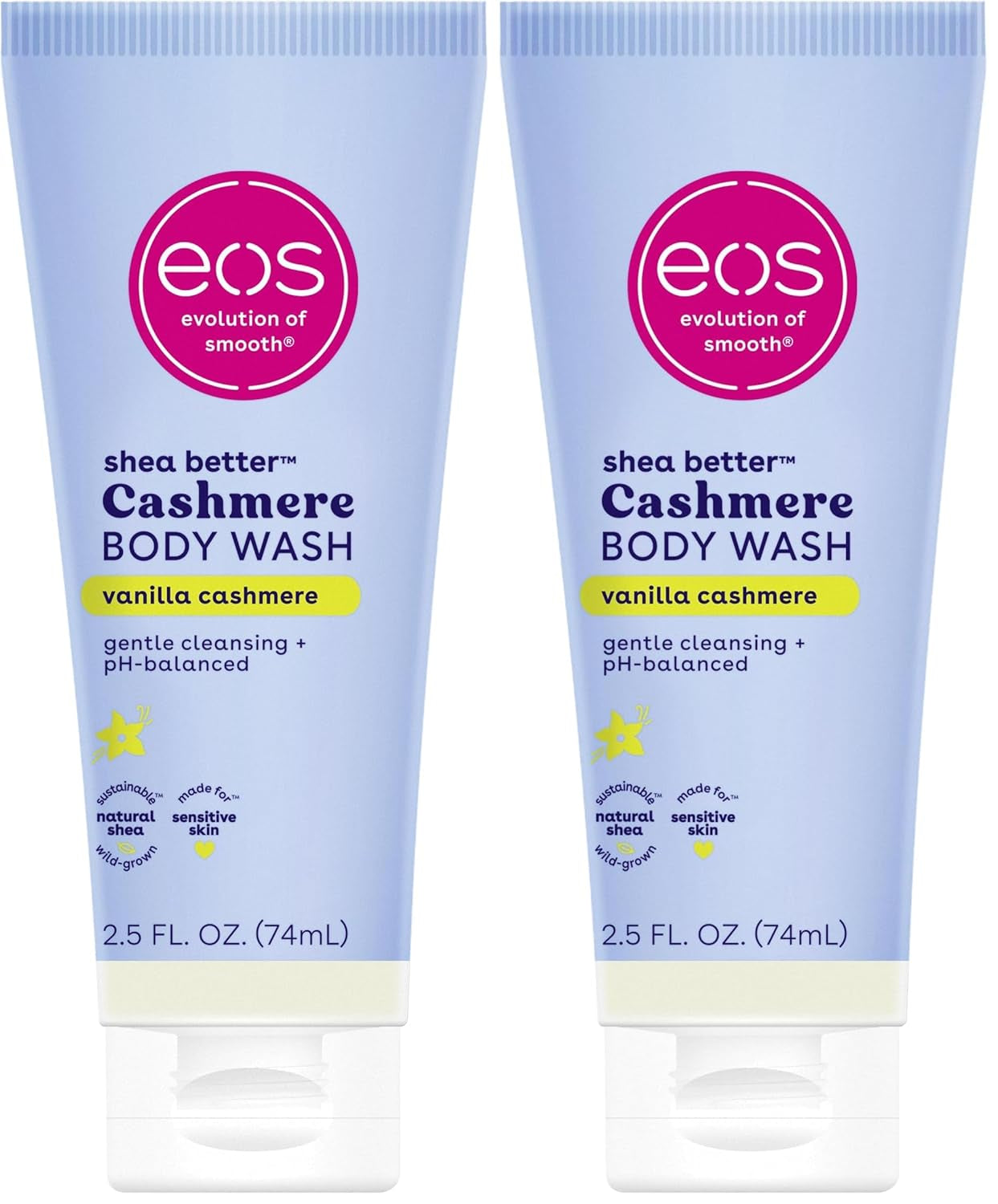 Body Wash, Vanilla, Moisturizing Creamy Gel Formula with Shea Butter, Glycerin, Vitamin E, Ph Balanced, Sensitive Skin, Vegan, 16 Fl Oz