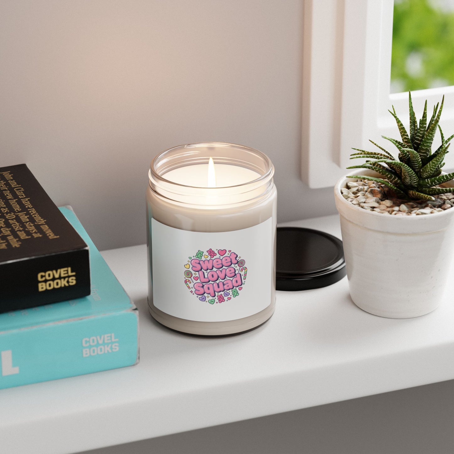 Sweet Love Squad Candle | Valentine Candycore, Pastel Candy Heart Jar