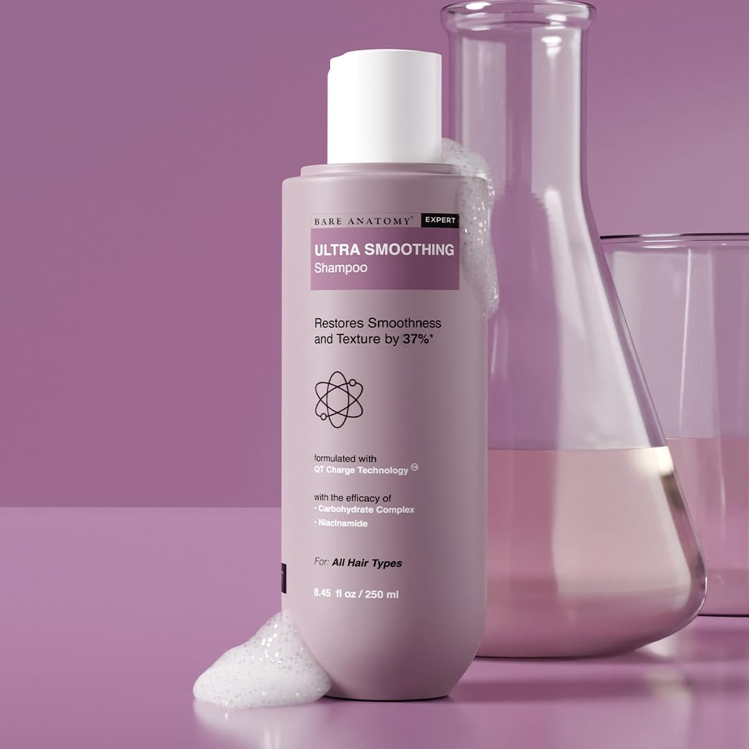 Ultra Smoothing Hair Shampoo | Restores Smoothing & Texture by 27% | Dry & Frizzy Hair | Paraben & Sulfate Free | for Women & Men | 250Ml