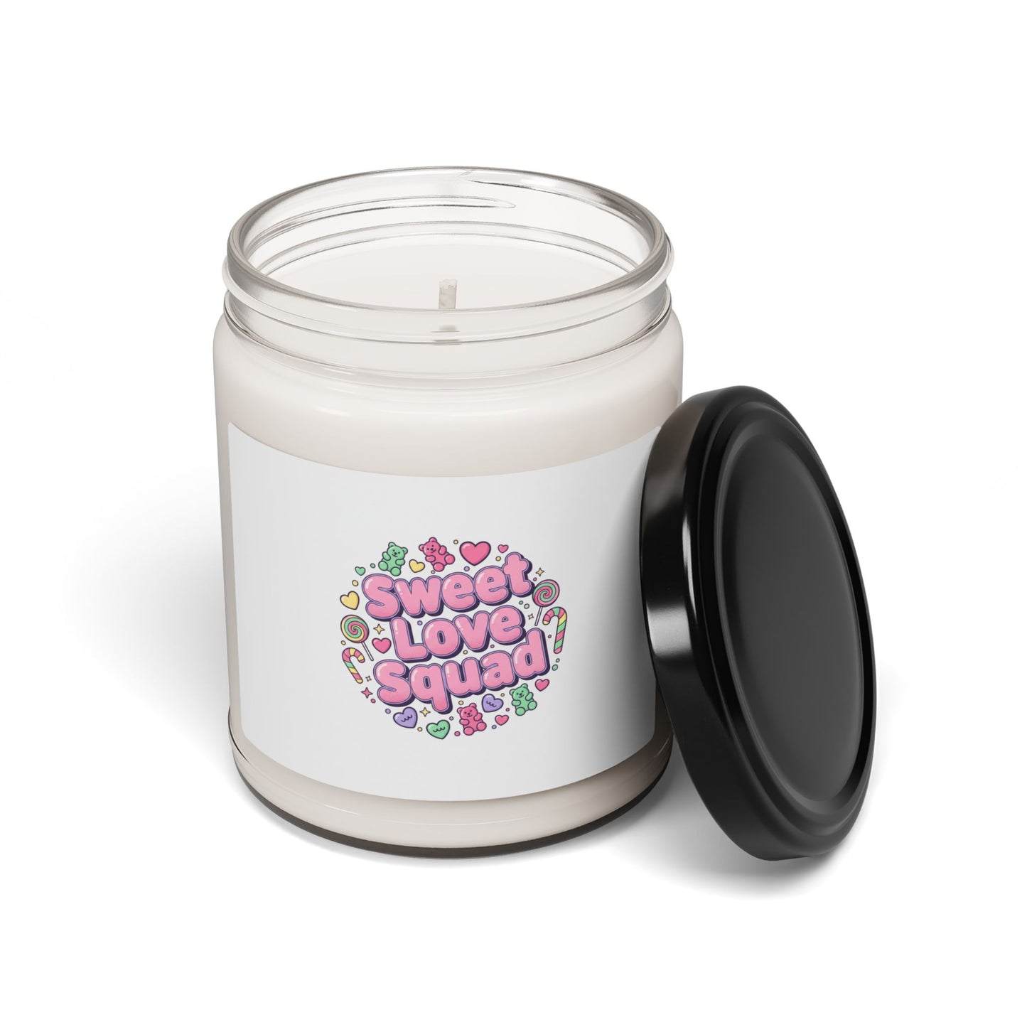 Sweet Love Squad Candle | Valentine Candycore, Pastel Candy Heart Jar