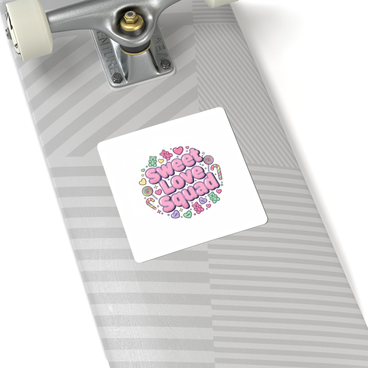 Sweet Love Squad Stickers, Valentine Candycore, Pastel Candy Heart Pattern
