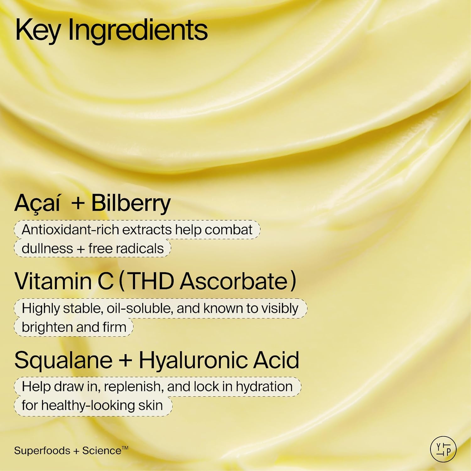 Superberry Hydrate + Glow Dream Mask - Hyaluronic Acid, Squalane, Vitamin C, Face Moisturizer + Overnight Facial, Non-Greasy, Plumps, Brightens, Evens Tone, for Dry + Dull Skin