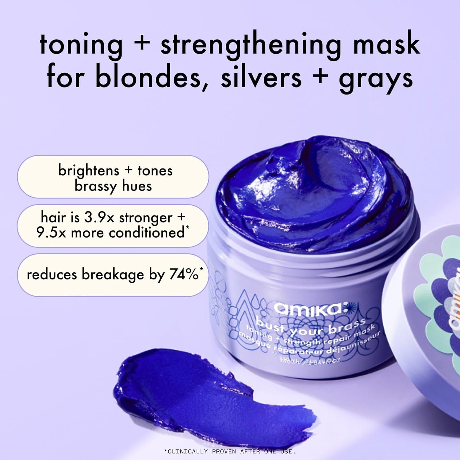 Amika Bust Your Brass Toning + Strength Repair Mask