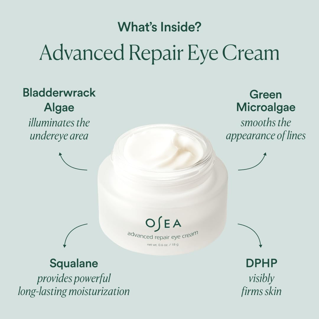 Eye Care Duo - Ocean Eyes Age-Defying Serum Roller Ball and Advanced Repair Eye Cream