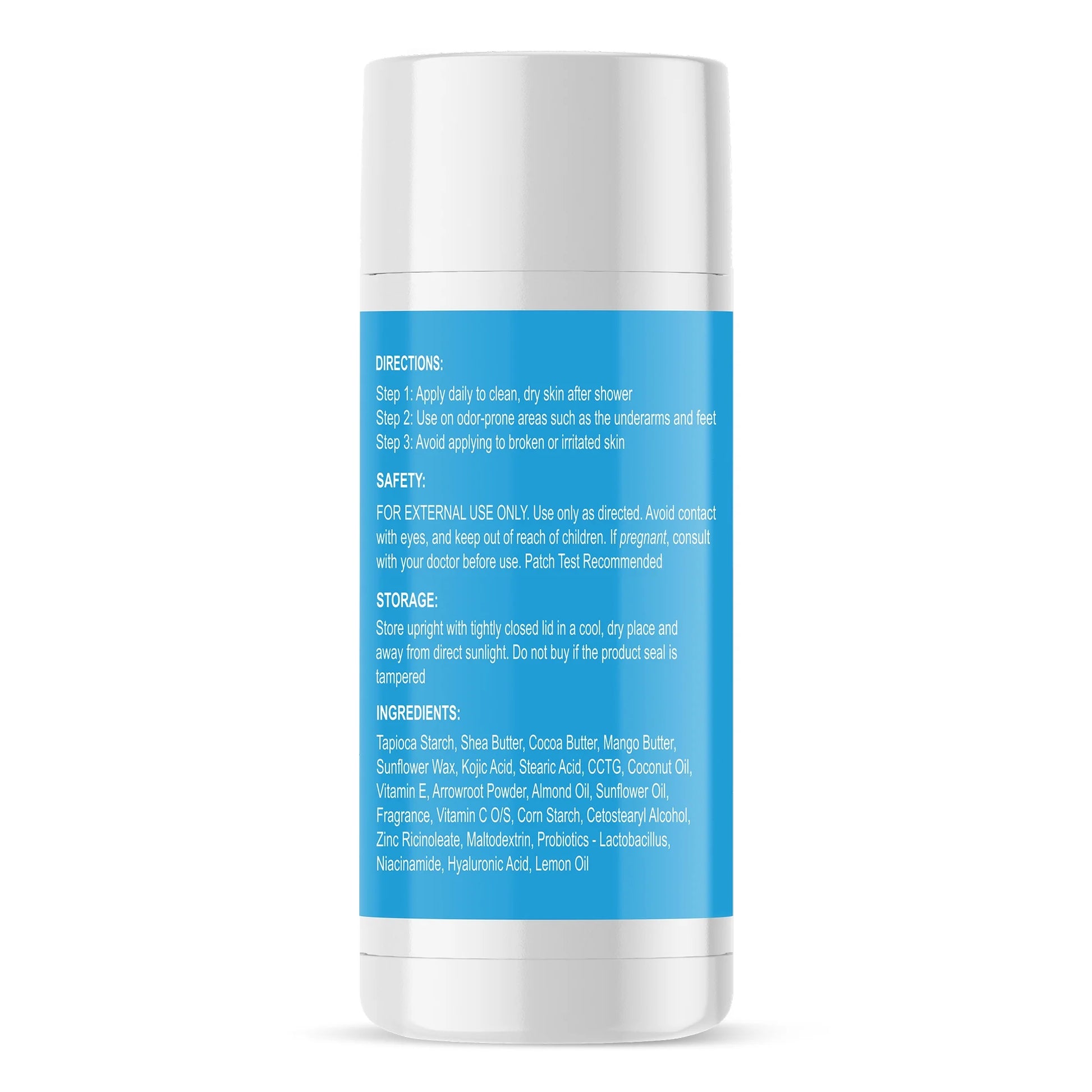 Summer Breeze Full Body Deodorant Stick with Probiotics & Niacinamide, Aluminum Free, 2.65 Fl Oz (75 G), Natural Deodorant for Men & Women