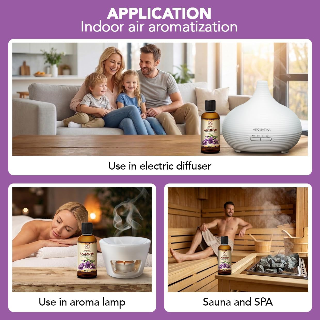 Lavender Essential Oils 6.8 Fl Oz for Diffusers - Aromatherapy - Pure Lavender Oil - Fragrance Oil for Sleep - Skin Care - Body - Hair