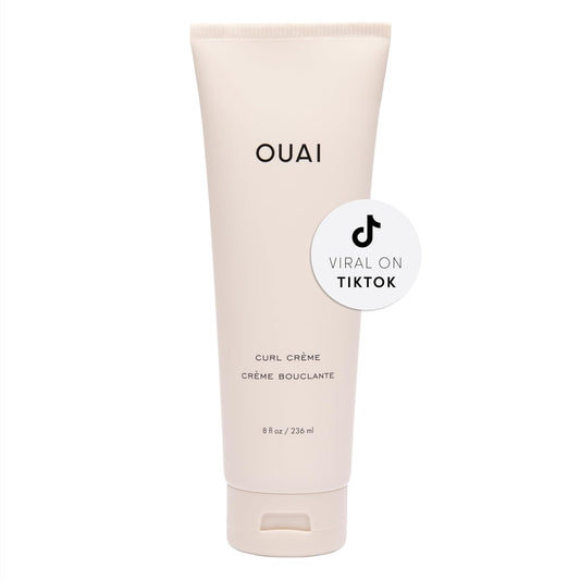 Curl Cream - Curl Defining Cream with Chia & Linseed Oil - Enhances Definition, Hydration & Shine - Tames Frizz & Protects from Humidity - Silicone-Free Curly Hair Products for Women (8 Oz)