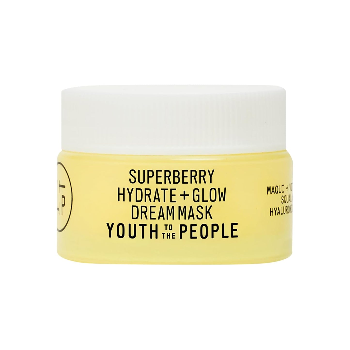 Superberry Hydrate + Glow Dream Mask - Hyaluronic Acid, Squalane, Vitamin C, Face Moisturizer + Overnight Facial, Non-Greasy, Plumps, Brightens, Evens Tone, for Dry + Dull Skin
