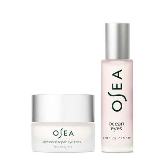 Eye Care Duo - Ocean Eyes Age-Defying Serum Roller Ball and Advanced Repair Eye Cream