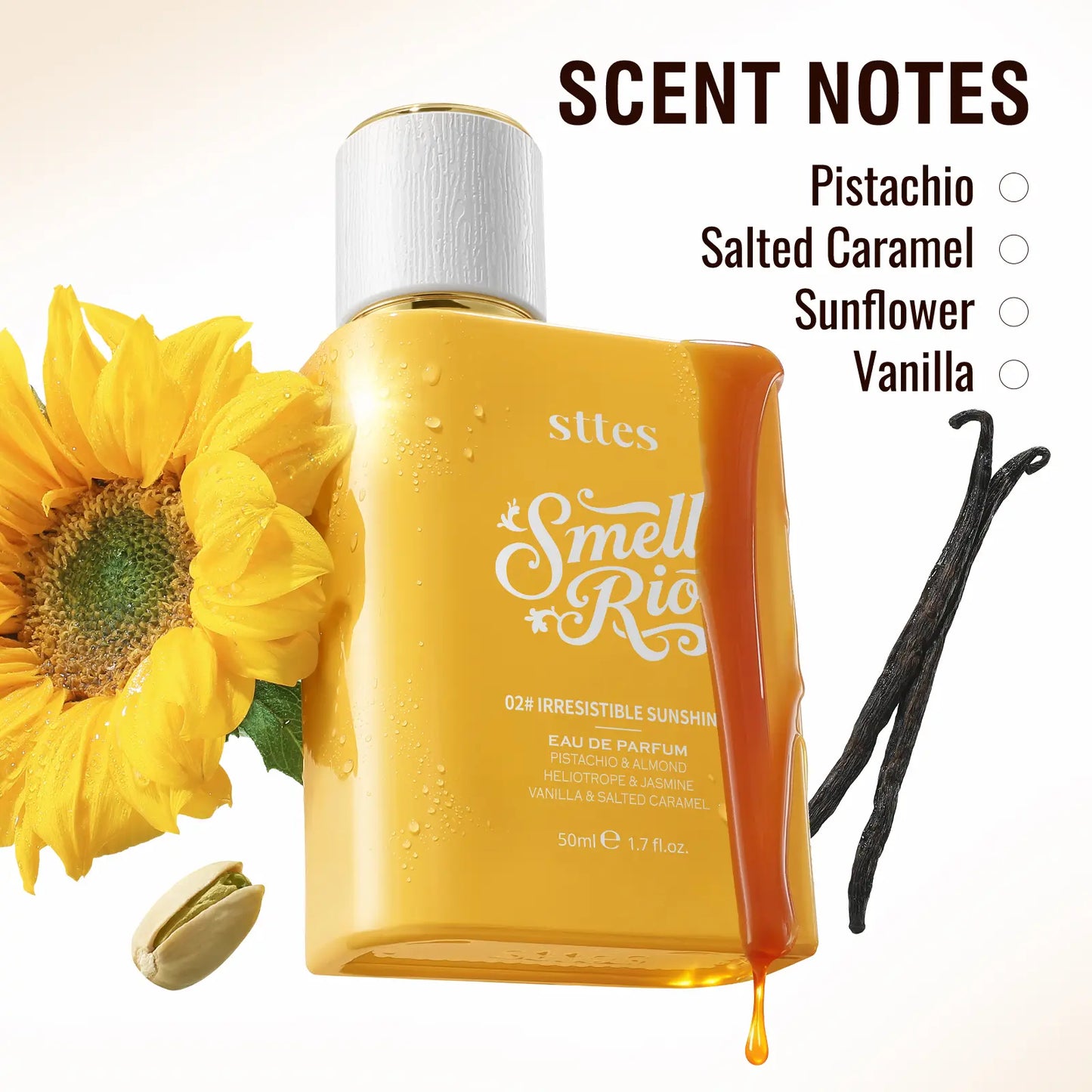 New!50Ml Sttes Perfume 02 Irresistible - Perfume for Women - Pistachio, Vanilla & Salted Caramel Eau De Parfum 50Ml