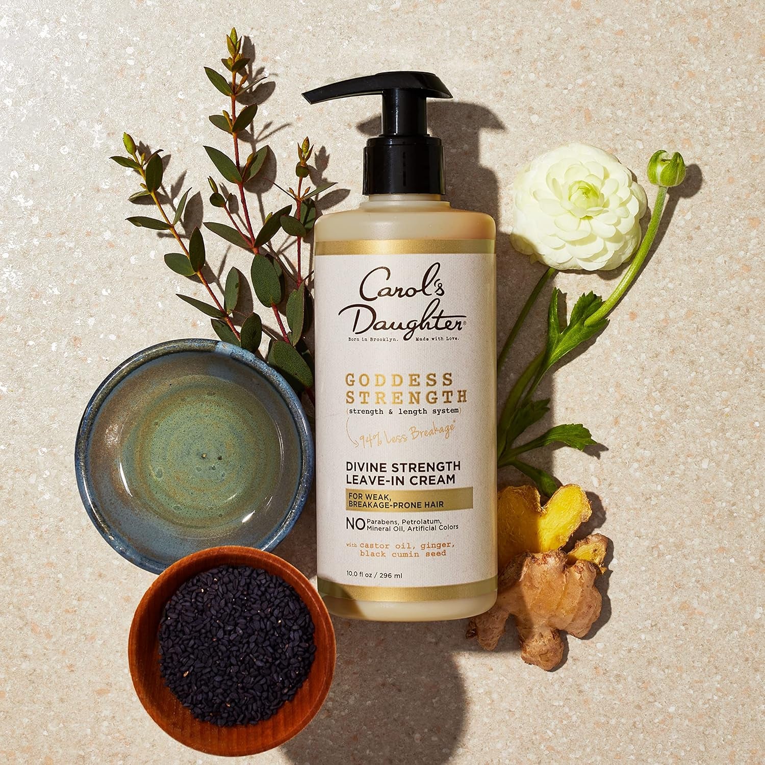Goddess Strong Bundle: Hair Care Kit with Shampoo, Conditioner, Leave-In Treatment and Scalp Oil, 4 Items