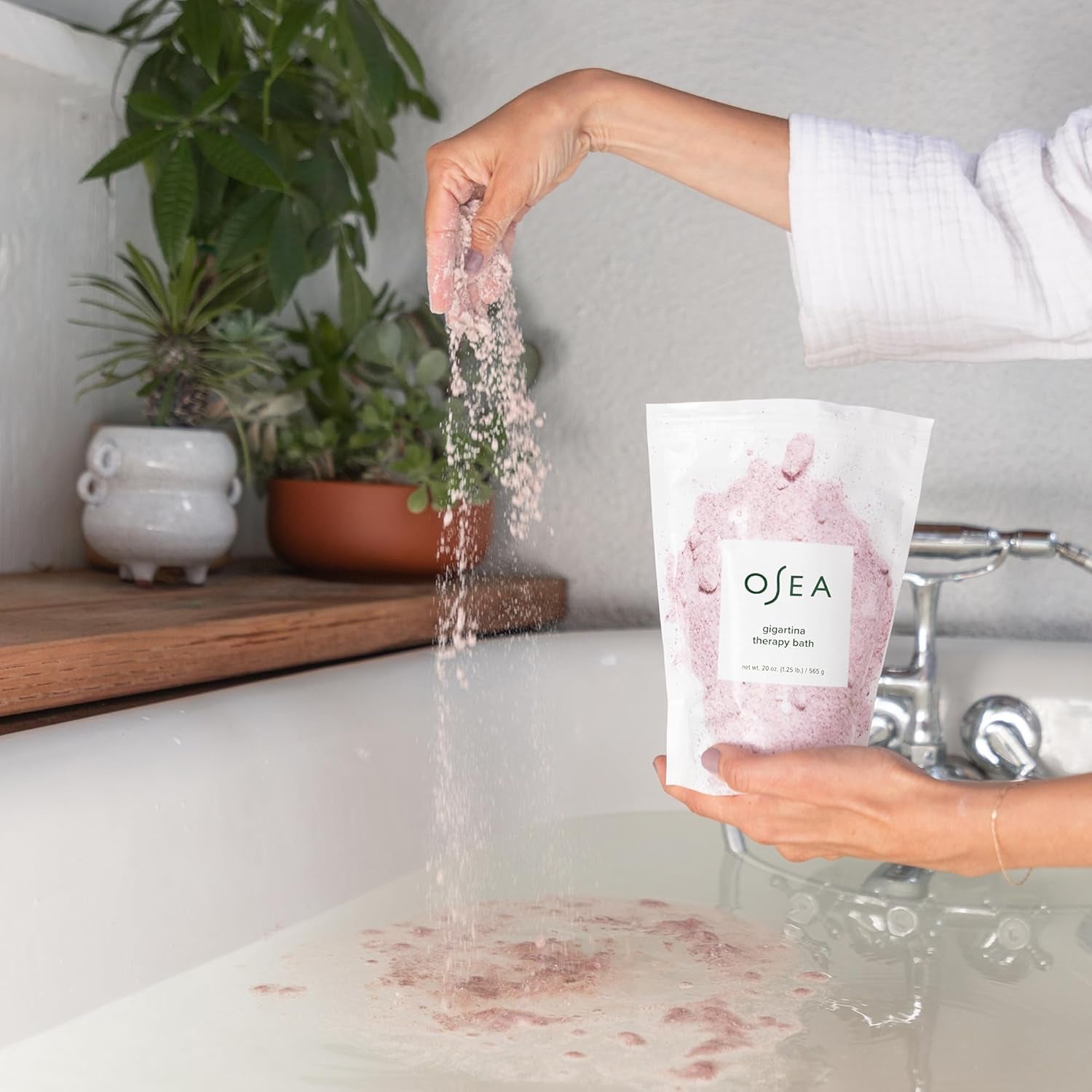 Gigartina Therapy Bath Soak 20 Oz - Made with Gigartina - Luxurious Bath Salts for Women - Lavender Scented - Relaxing Bath Gifts - Moisturizing Soak for Dry Skin - Clean Beauty - Vegan
