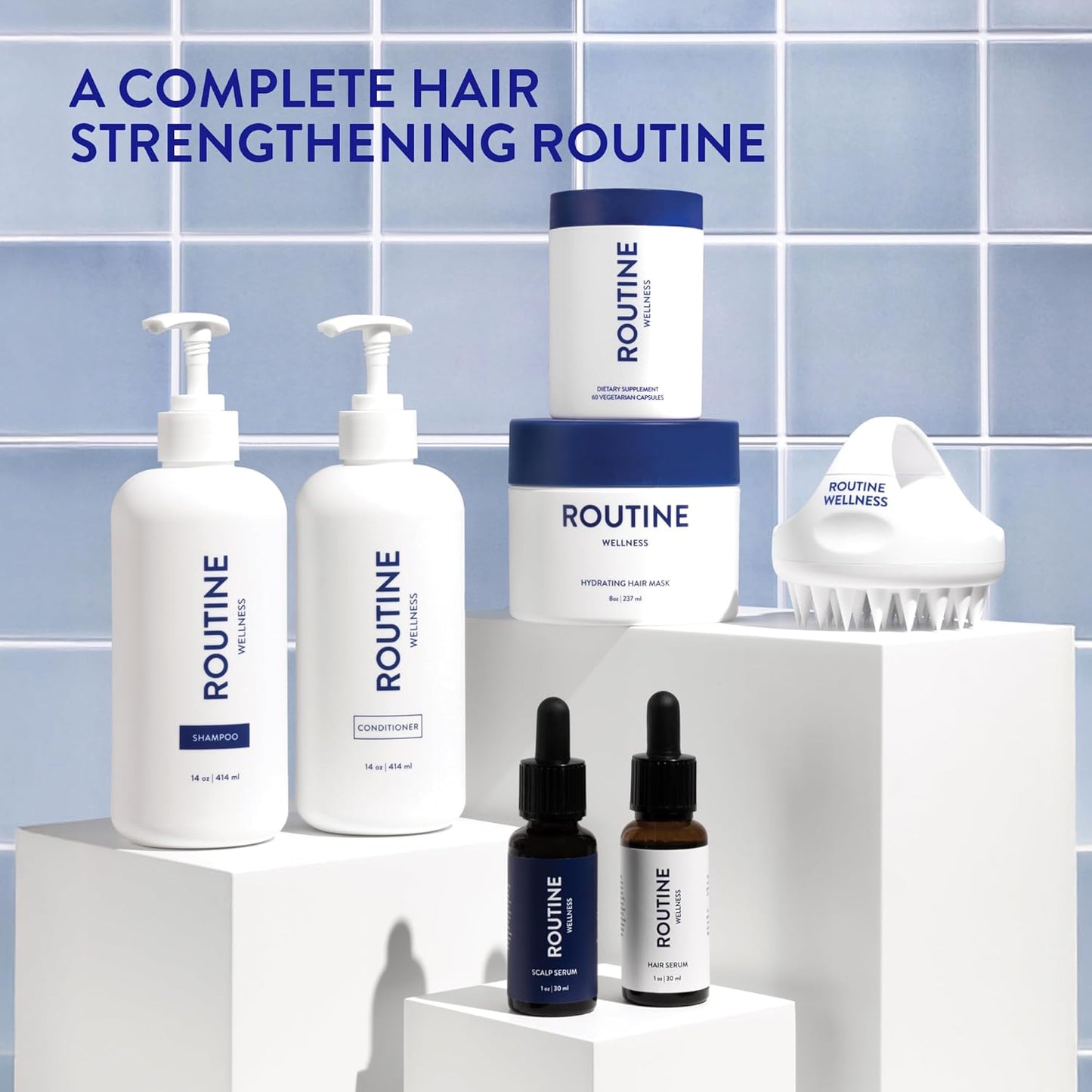 Anti-Thinning Shampoo and Conditioner Set for Thinning Hair - Biotin DHT Blocker Women & Men - Color Safe Shampoo for Hair Loss & Healthier Hair - Coconut & Vanilla (Pack of 2)