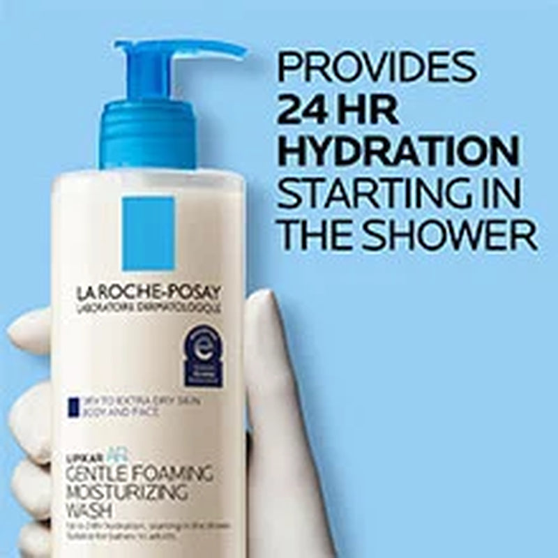 Lipikar AP+ Moisturizing Body & Face Wash, 13.52 Fl Oz