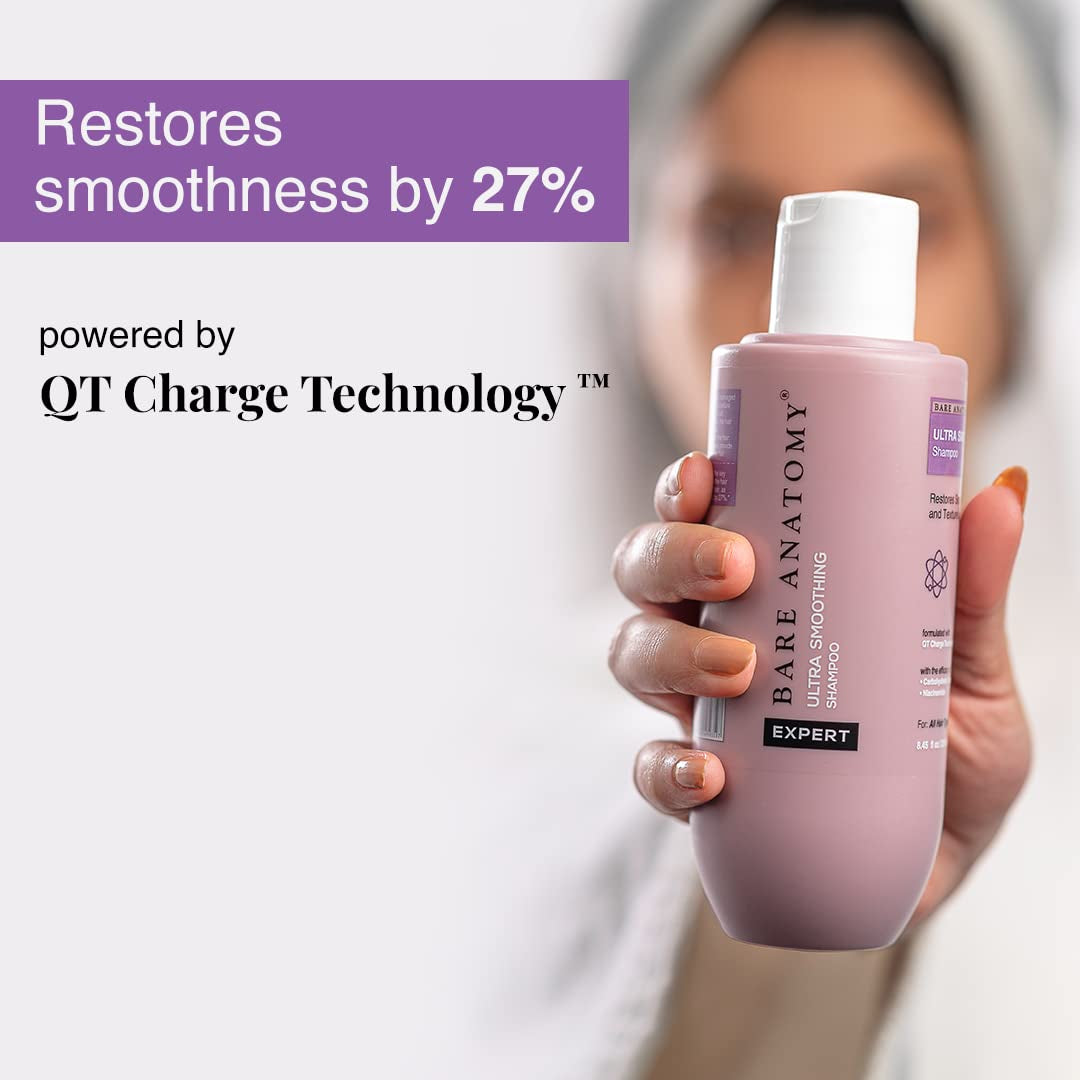 Ultra Smoothing Shampoo + Hair Mask + Serum Kit | Carbohydrate Complex & Niacinamide | Dry & Frizzy Hair | Paraben & Sulphate Free | Women & Men | 250Ml + 250G + 50Ml