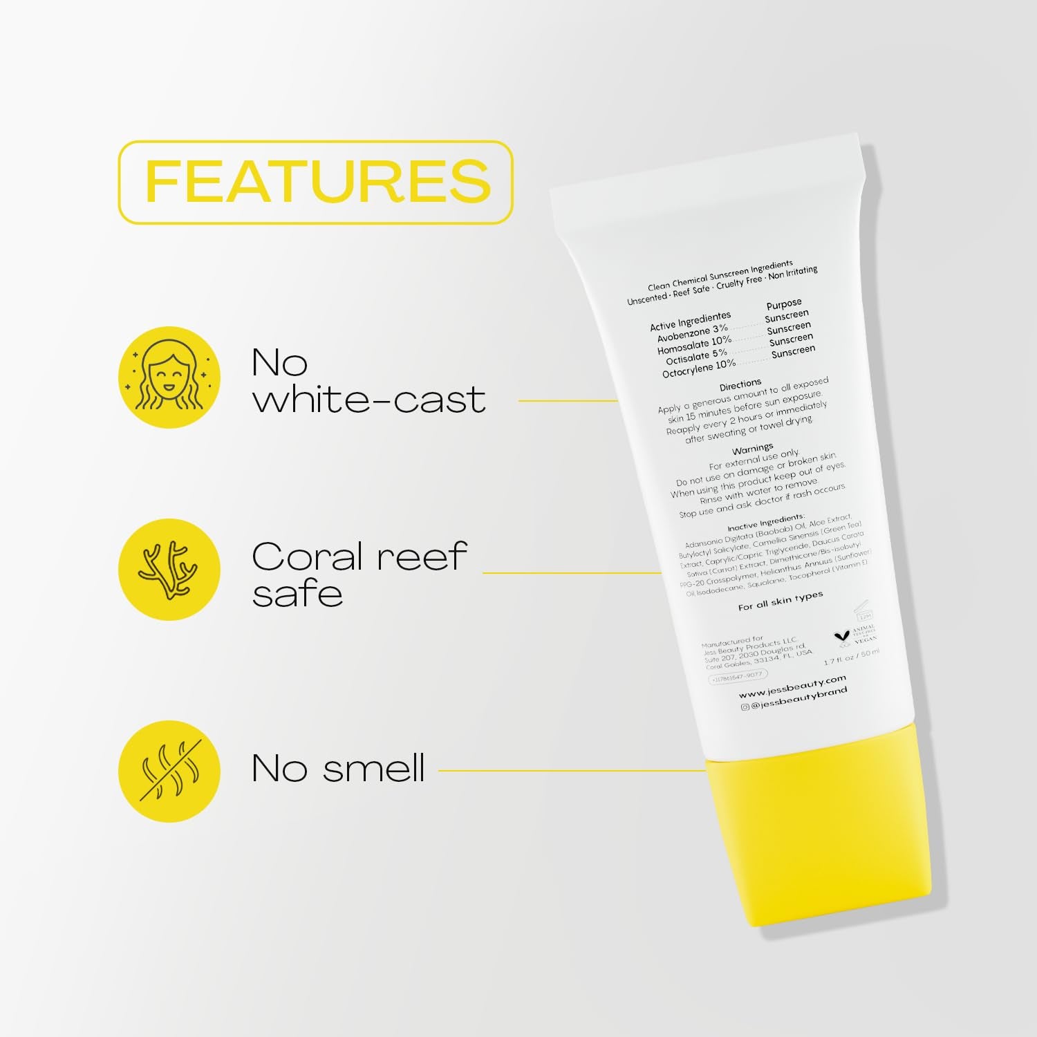 | Let It Sun 50+ Sunscreen Green Tea & Aloe Extract | Skincare Sun Protection 1.7 Fl Oz