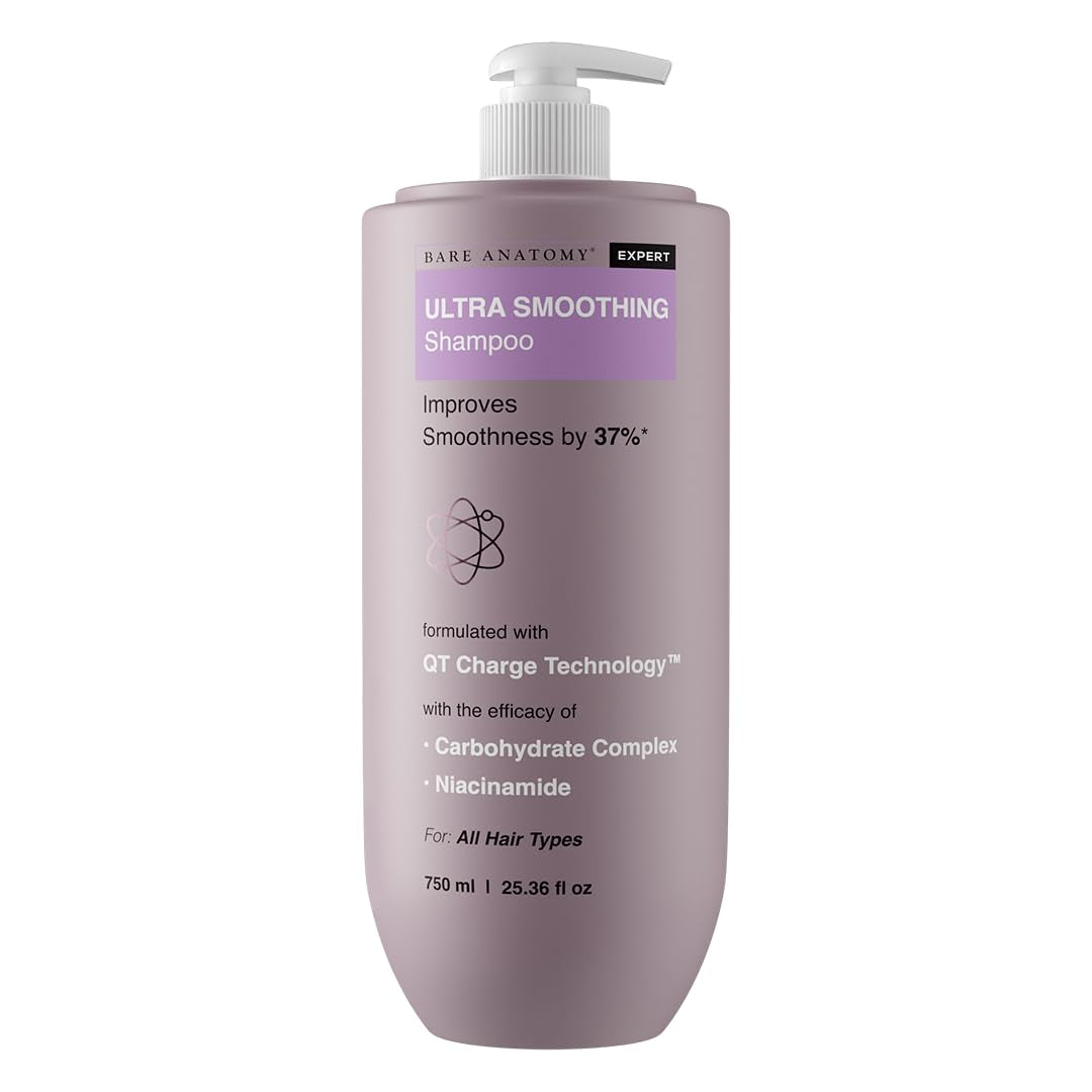 Ultra Smoothing Hair Shampoo | Restores Smoothing & Texture by 27% | Dry & Frizzy Hair | Paraben & Sulfate Free | for Women & Men | 250Ml