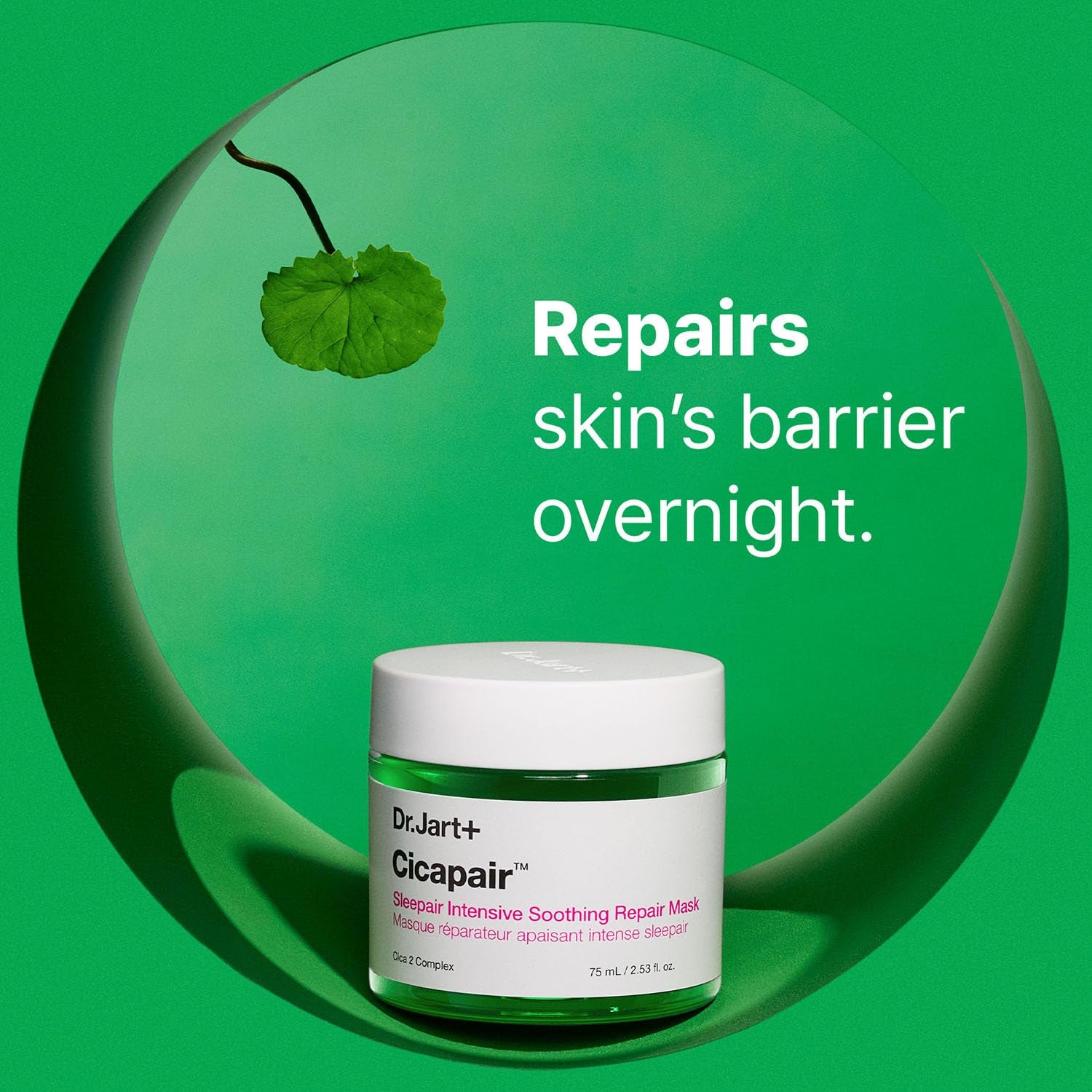 Cicapair Sleepair Intensive Repair Night Korean Face Mask with Centella Asiatica | Overnight Face Mask for Glass Skin and Skin Barrier Repair | Korean Skin Care, 2.53 Fl Oz