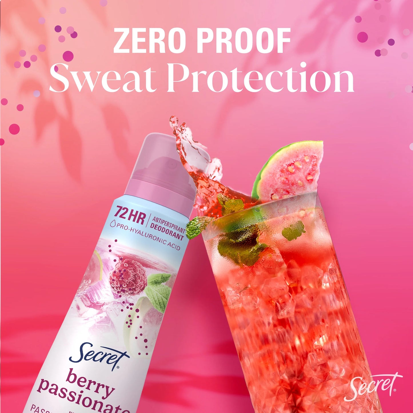 Dry Spray Antiperspirant Deodorant for Women, Berry Passionate, 4.1Oz