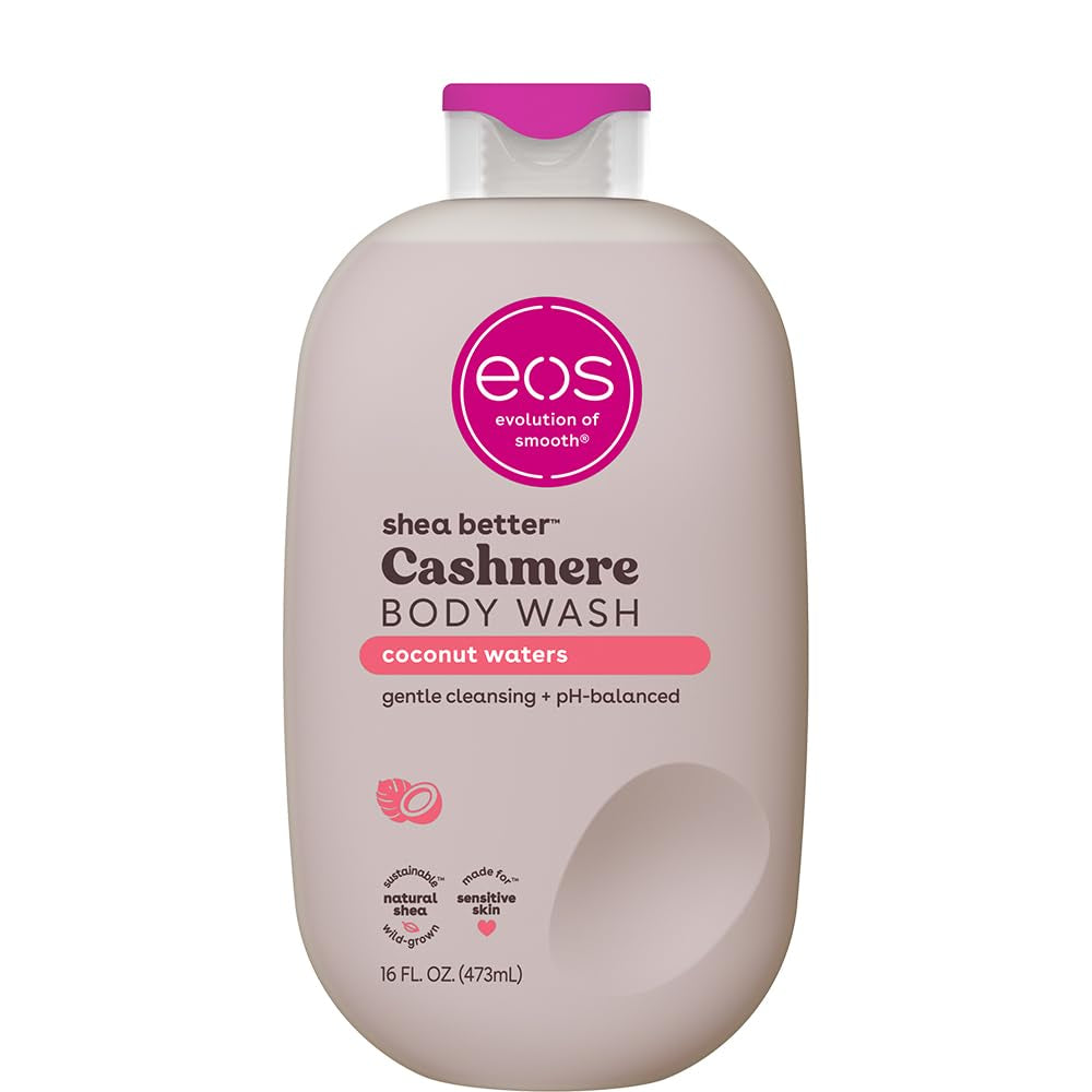 Body Wash, Vanilla, Moisturizing Creamy Gel Formula with Shea Butter, Glycerin, Vitamin E, Ph Balanced, Sensitive Skin, Vegan, 16 Fl Oz