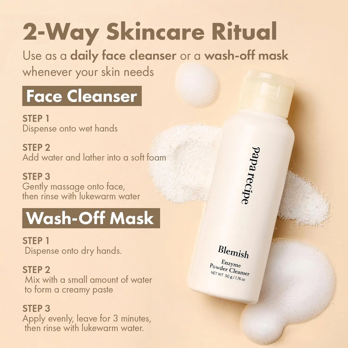 Powder-To-Foam Cleanser Trio