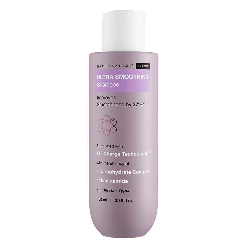Ultra Smoothing Hair Shampoo | Restores Smoothing & Texture by 27% | Dry & Frizzy Hair | Paraben & Sulfate Free | for Women & Men | 250Ml