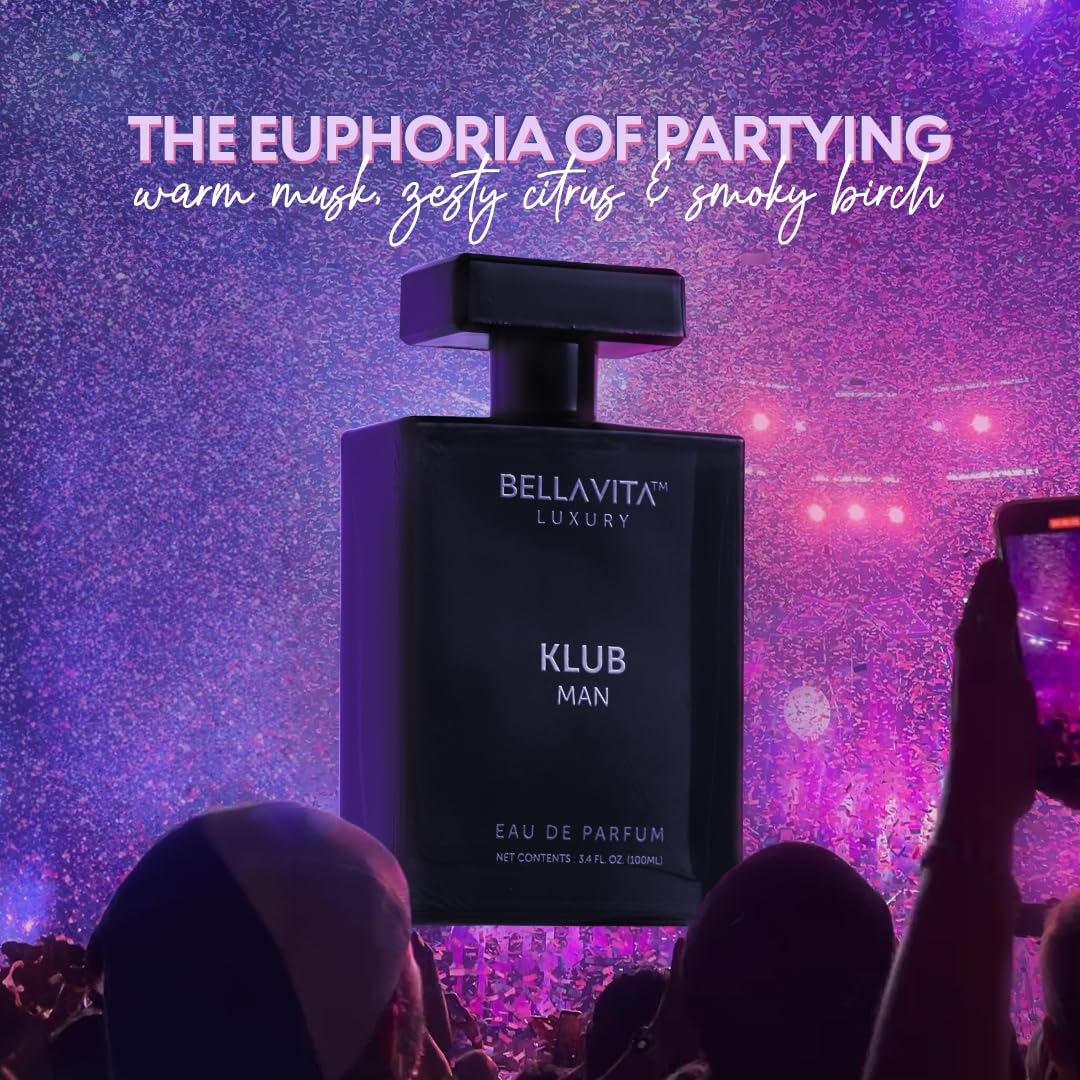 Bellavita Luxury G.O.A.T. Eau de Parfum | 100 ml (3.4 fl.oz.) | Perfume for Men | Citrus, Bergamot, Patchouli, and Vetiver Notes | Long Lasting Men's Fragrance | Gift for father's Day