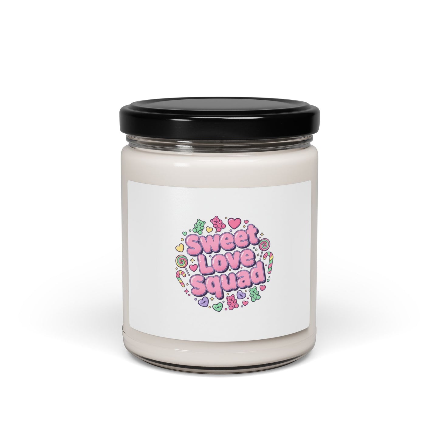 Sweet Love Squad Candle | Valentine Candycore, Pastel Candy Heart Jar