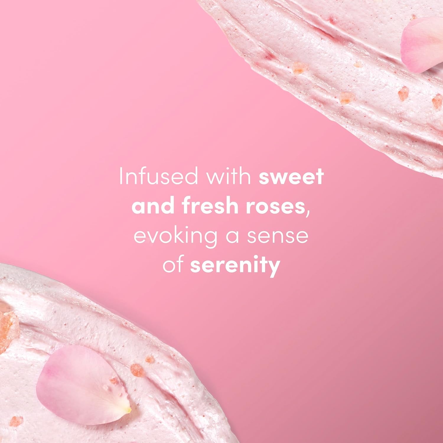 Dove Himalayan Salt & Rose Oil Body Scrub Exfoliates and Deeply Nourishes for Smooth, Radiant Skin 15 Oz