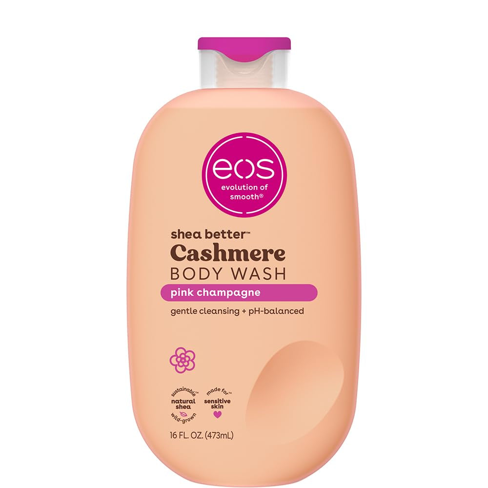 Body Wash, Vanilla, Moisturizing Creamy Gel Formula with Shea Butter, Glycerin, Vitamin E, Ph Balanced, Sensitive Skin, Vegan, 16 Fl Oz