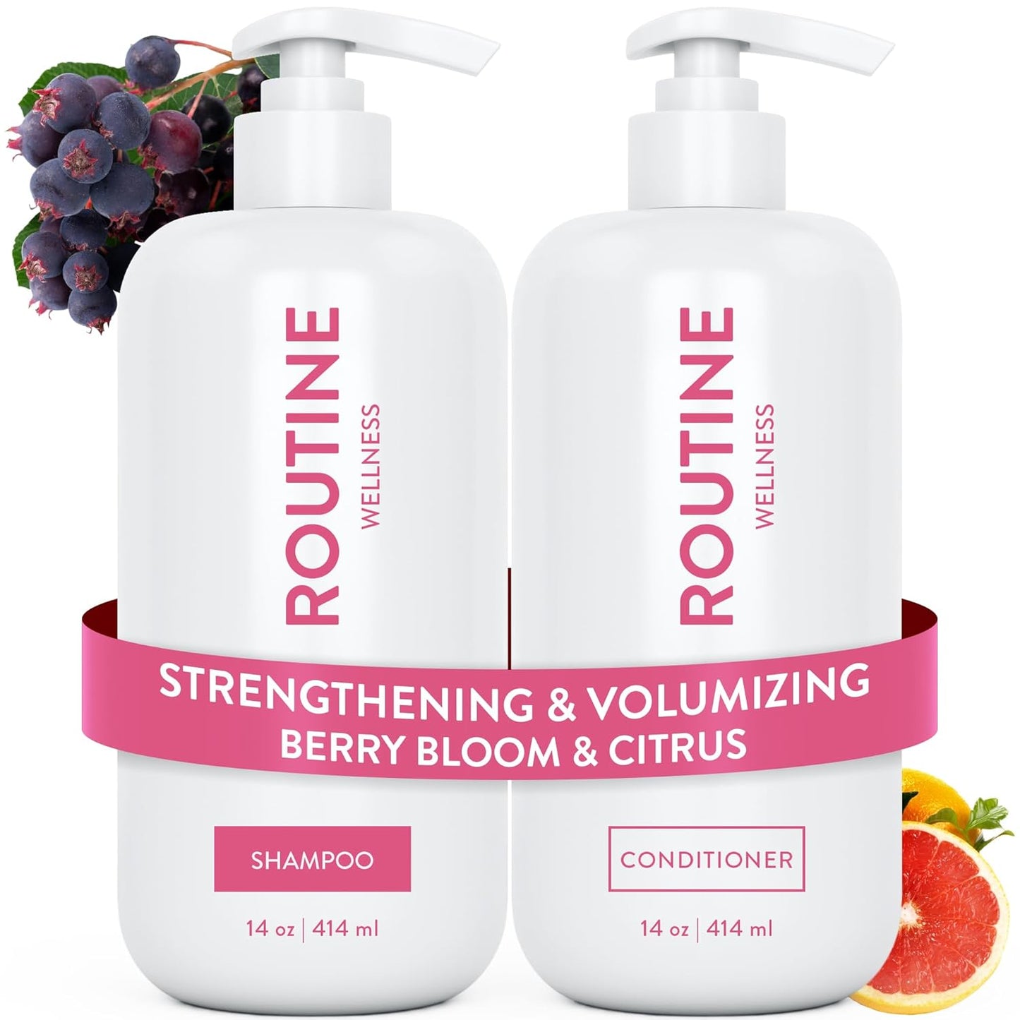 Anti-Thinning Shampoo and Conditioner Set for Thinning Hair - Biotin DHT Blocker Women & Men - Color Safe Shampoo for Hair Loss & Healthier Hair - Coconut & Vanilla (Pack of 2)