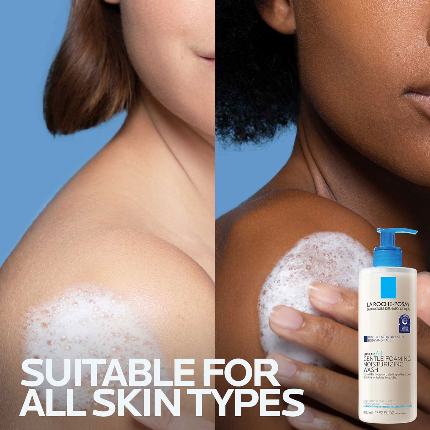 Lipikar AP+ Moisturizing Body & Face Wash, 3.38 Fl Oz