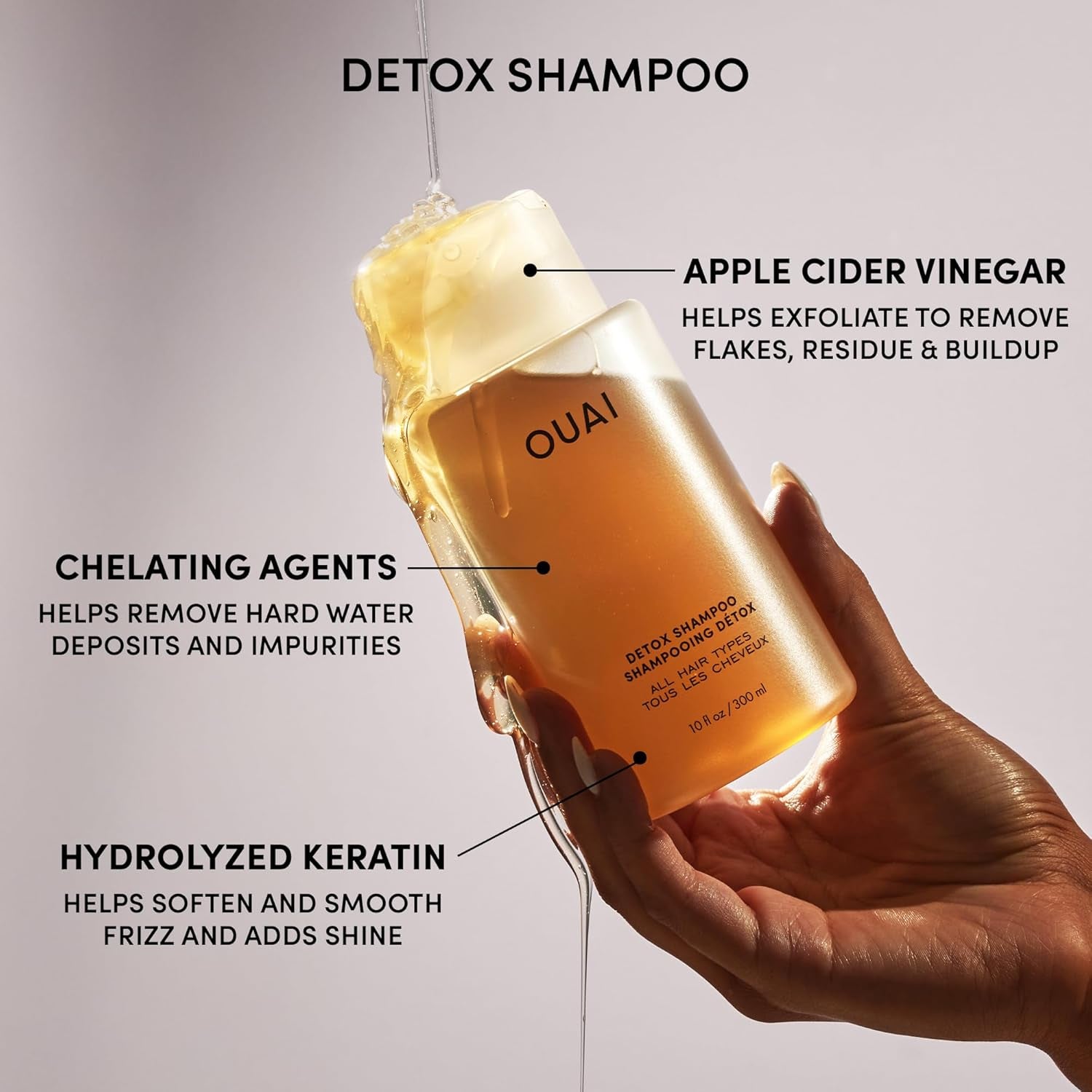 Hair Care Set - Clarifying Shampoo & Exfoliating Scalp Scrub - Deep Cleansing & Balancing - Hair Care Kit with Detox Shampoo & Travel Size Sugar Scrub for Scalp (2 Count)