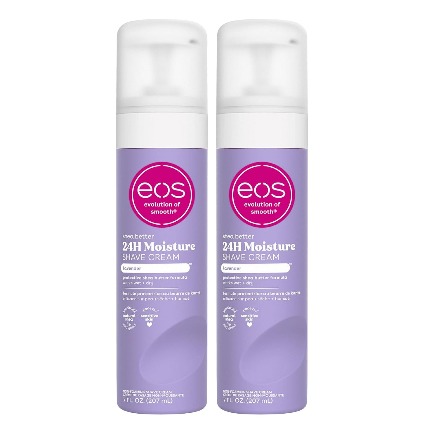 Shea Better Shave Cream- Pink Citrus, Shea Butter Skincare, Shaving Cream for Women, 7 Fl Oz, 2-Pack