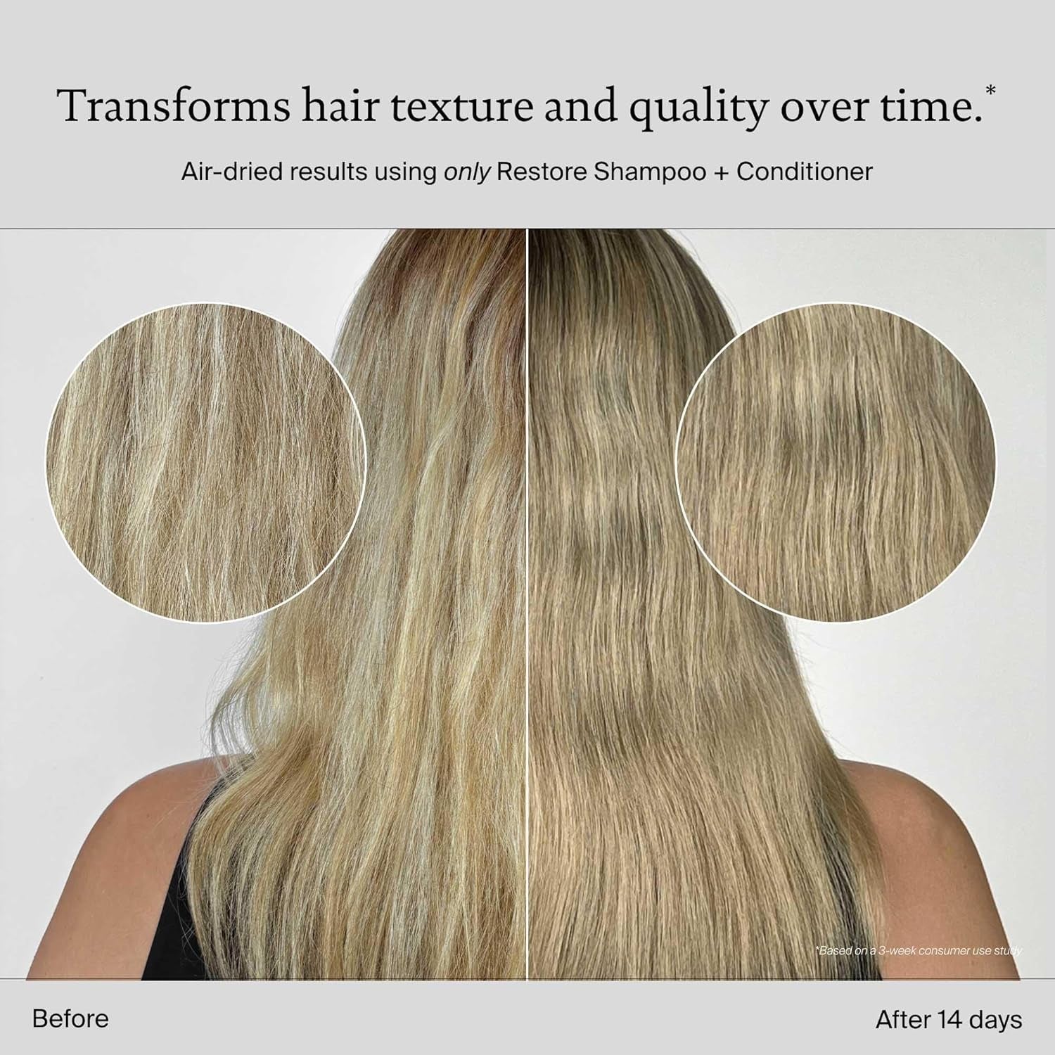 Restore Shampoo, Sulfate Free, Repairs Damaged or Dry Hair, Strengthens, Reduces Breakage, Adds Shine, Softness, Manageability, Color Safe, Professional Salon Formula
