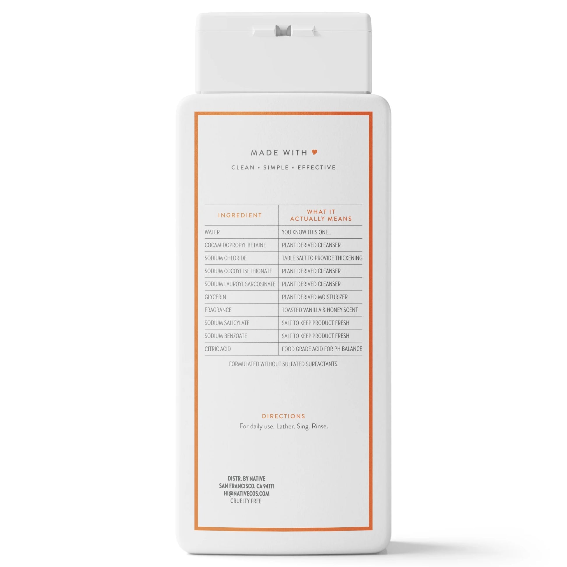 Body Wash Toasted Vanilla & Honey, 18Oz