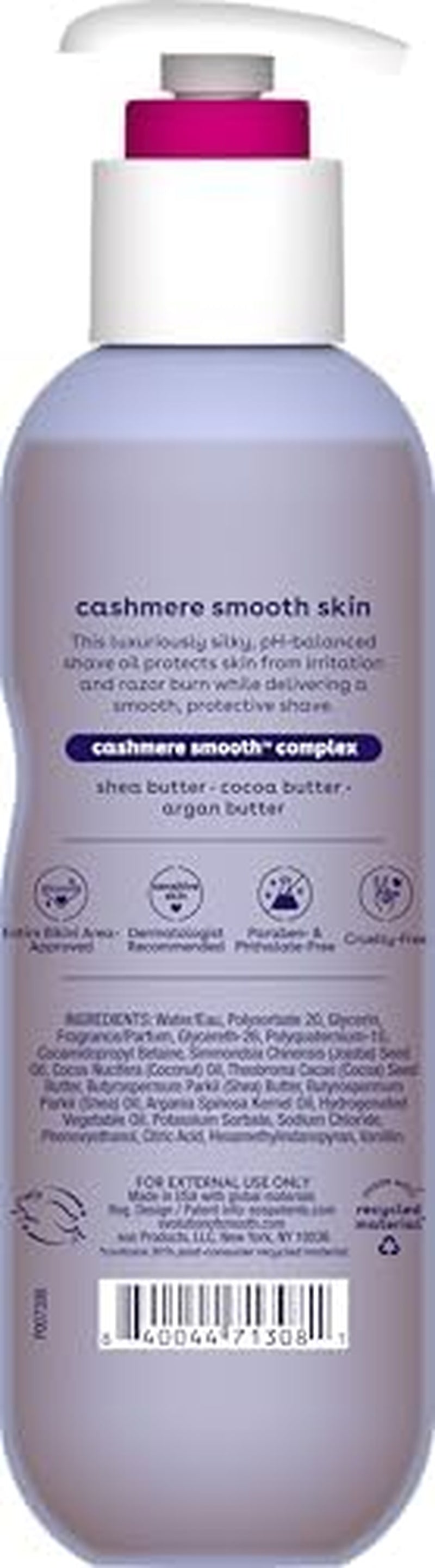 Cashmere Shave Oil – Vanilla Cashmere, Moisturizing Shave Oil with Shea Butter & Glycerin, Helps Prevents Irritation & Razor Burn, Vegan, 6 Fl Oz