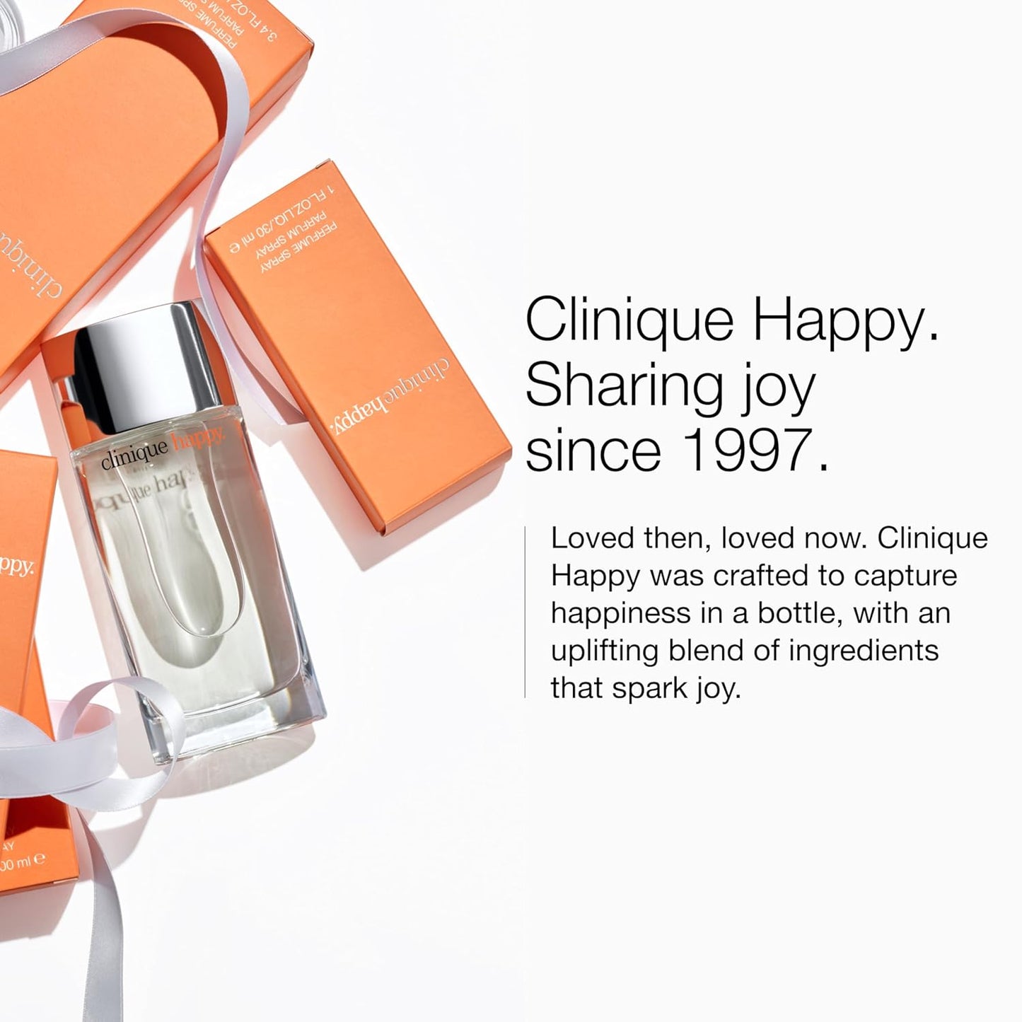 Happy Eau De Parfum Spray | Notes of Grapefruit, Bergamot, Hawaiian Wedding Flower + Spring Mimosa | Perfumes for Women