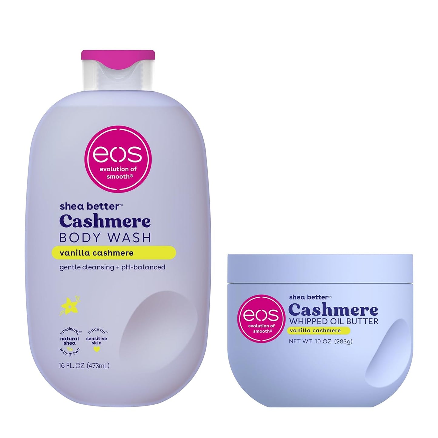 Body Wash, Vanilla, Moisturizing Creamy Gel Formula with Shea Butter, Glycerin, Vitamin E, Ph Balanced, Sensitive Skin, Vegan, 16 Fl Oz