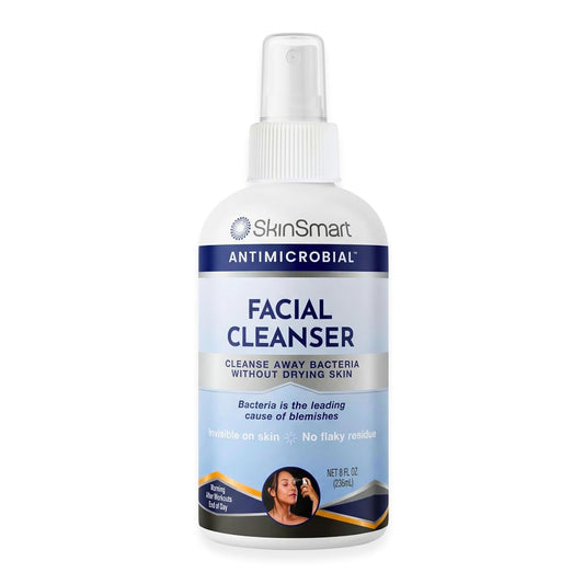 Facial Cleanser for Breakouts & Blemishes; Hypochlorous Acid Formula Targets Bacteria to Reduce Skin Irritation and Flush Pores Clean, 8 Oz Spray, All Ages & All Skin Types