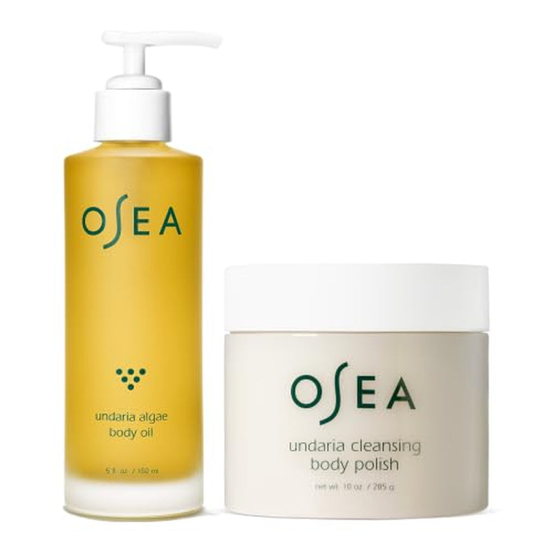 Undaria Exfoliate & Glow Duo - Undaria Algae Body Oil & Undaria Cleansing Body Polish