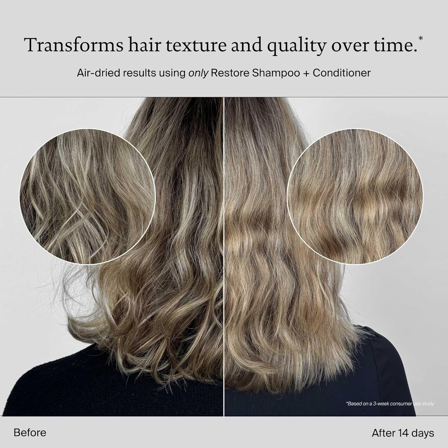 Restore Shampoo, Sulfate Free, Repairs Damaged or Dry Hair, Strengthens, Reduces Breakage, Adds Shine, Softness, Manageability, Color Safe, Professional Salon Formula