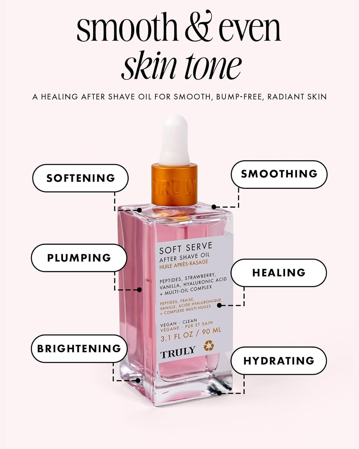 Truly Luxury after Shave Oil | Soothing & Hydrating Treatment to Prevent Ingrown Hair for Smooth, Irritation-Free Skin for Daily Use