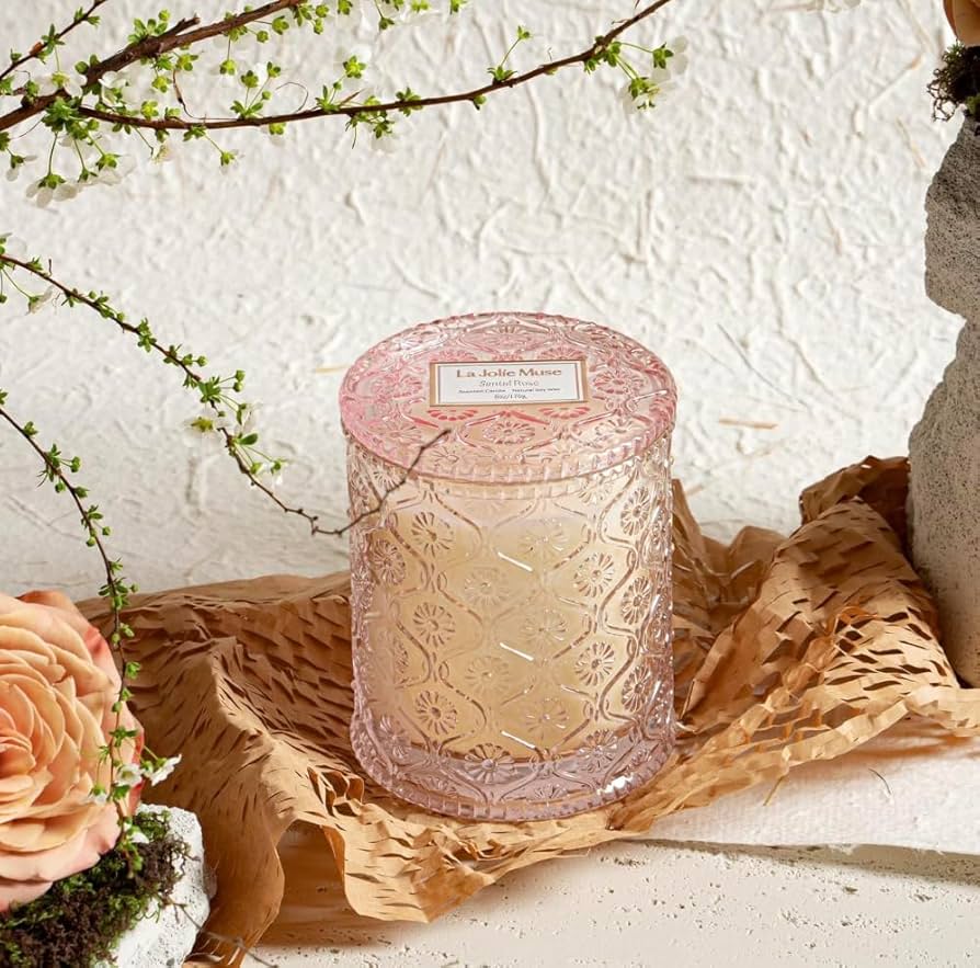 Santal Rose Candle (Saffron, Rose & Leather)