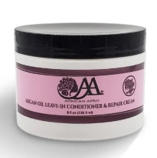 Acondicionador sin enjuague con aceite de argán y crema reparadora capilar