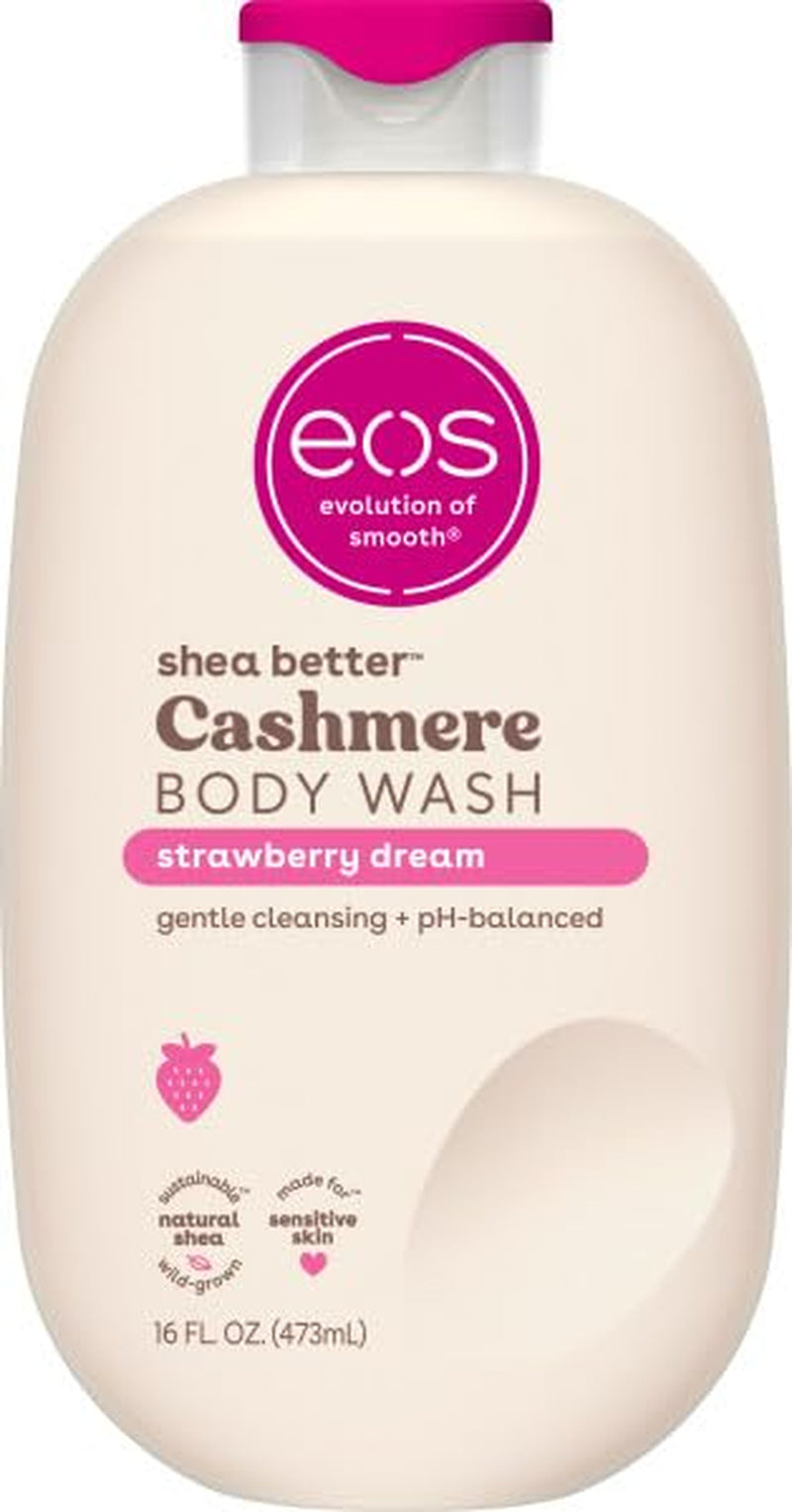 Body Wash, Vanilla, Moisturizing Creamy Gel Formula with Shea Butter, Glycerin, Vitamin E, Ph Balanced, Sensitive Skin, Vegan, 16 Fl Oz