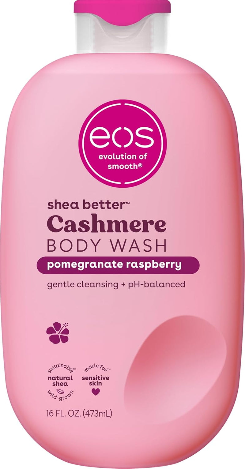 Body Wash, Vanilla, Moisturizing Creamy Gel Formula with Shea Butter, Glycerin, Vitamin E, Ph Balanced, Sensitive Skin, Vegan, 16 Fl Oz
